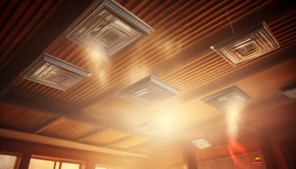 An AC system that appears to be blowing warm air